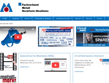 Tablet Screenshot of metallhandwerk-nrw.de
